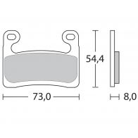 Plaquettes de frein Brembo 07GR90RC