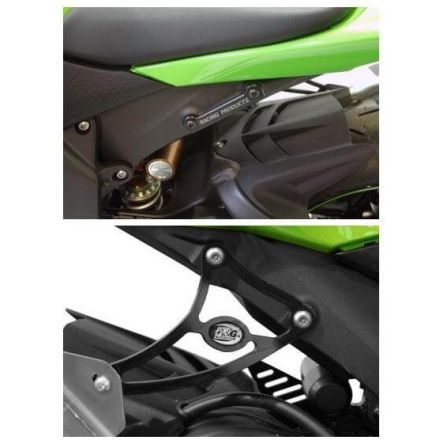 Support d'échappement avec obturateur R&G pour Kawasaki ZX6R 09-12/ZX6R 636 13-26