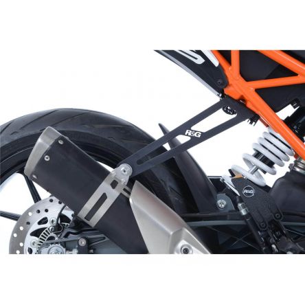Support d'échappement R&G avec obturateur pour KTM 125 Duke 17-19