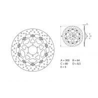 Disque de frein Brembo ORO 78B40850