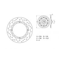 Disque de frein Brembo ORO 68B407A5