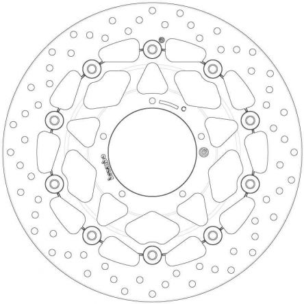 Disque de frein Brembo ORO 78B408B7