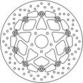 Disque de frein Brembo ORO 78B408B0 0