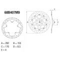 Disque de frein Brembo ORO 68B407M9 0