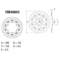 Disque de frein Brembo ORO 78B40843