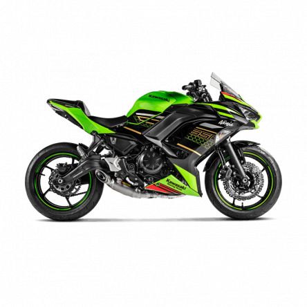 Ligne complète Akrapovic pour Kawasaki Z650/Ninja 650 17-25