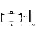 Plaquettes de frein Tecnium racing MTR364 1