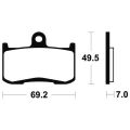 Plaquettes de frein Tecnium racing MTR282 1