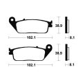 Plaquettes de frein Tecnium racing MTR127 1
