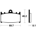 Plaquettes de frein Tecnium racing MTR131 1