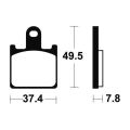 Plaquettes de frein Tecnium racing MTR338 1