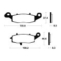 Plaquettes de frein Tecnium racing MTR204 1