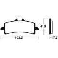 Plaquettes de frein Tecnium racing MTR341 1