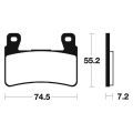 Plaquettes de frein Tecnium racing MTR234 1