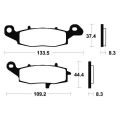 Plaquettes de frein Tecnium racing MTR205 1