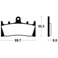 Plaquettes de frein Tecnium racing MTR186 1