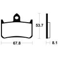 Plaquettes de frein Tecnium racing MTR122 1