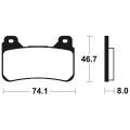 Plaquettes de frein Tecnium racing MTR309 1