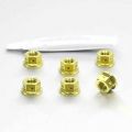Ecrous de couronne pré-percés Pro-Bolt titane M8x125 3