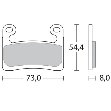 Plaquettes de frein Brembo Z04 107A48611