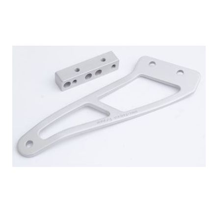 Support d'échappement R&G argent pour Yamaha R6 03-05