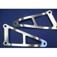 Support d'échappement R&G argent pour Yamaha R6 99-02