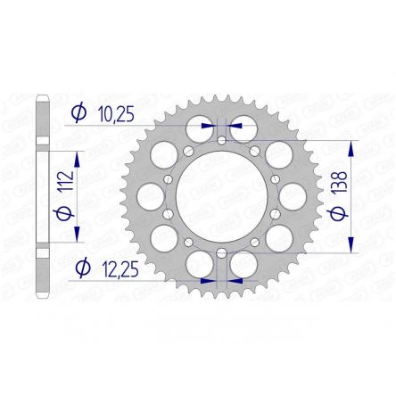 Couronne Afam 520 alu 11509