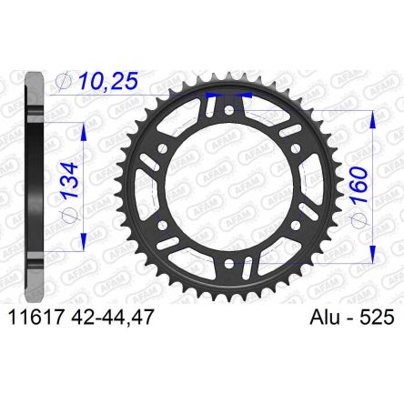 Couronne Afam 525 alu 11617