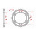 Couronne Afam 525 acier 12606 0