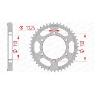 Couronne Afam 530 acier 12813