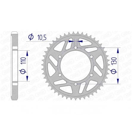 Couronne Afam 530 alu 13813