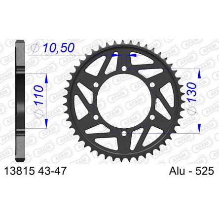 Couronne Afam 525 alu 13815