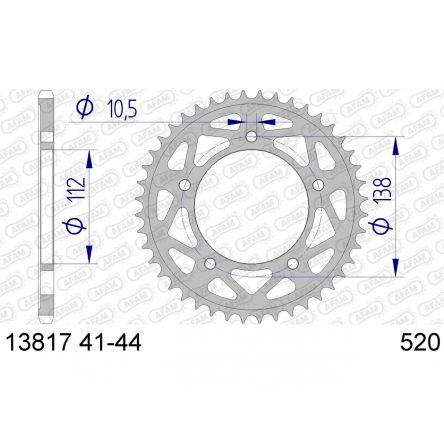 Couronne Afam 520 alu 13817
