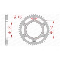 Couronne Afam 525 acier 14507