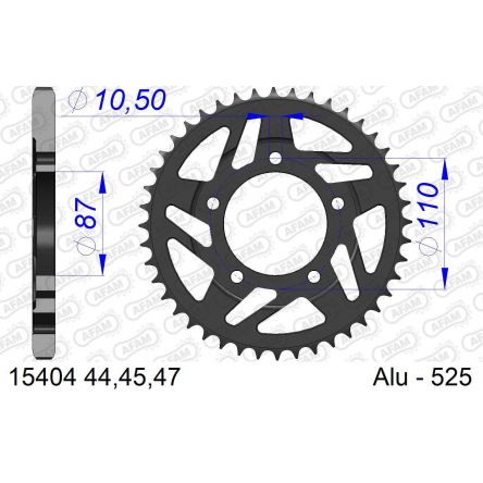 Couronne Afam 525 alu 15404