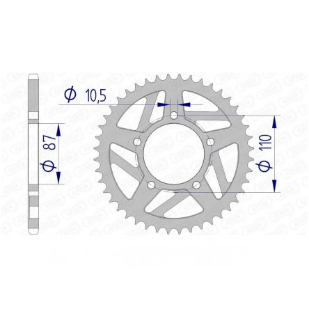 Couronne Afam 520 alu 15405