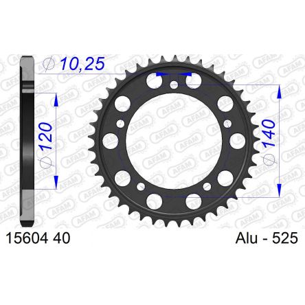 Couronne Afam 525 alu 15604