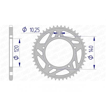 Couronne Afam 520 alu 15605