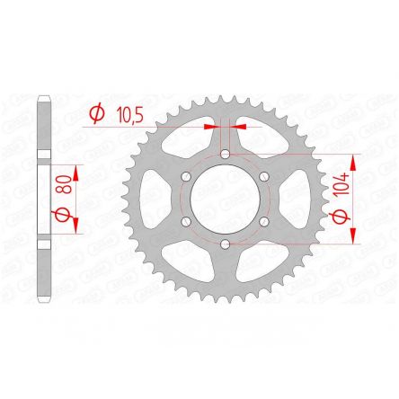 Couronne Afam 520 acier 16606