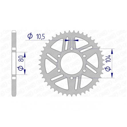 Couronne Afam 520 alu 17606