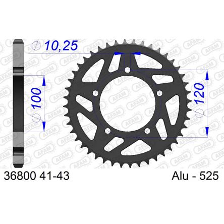 Couronne Afam 525 alu 36800