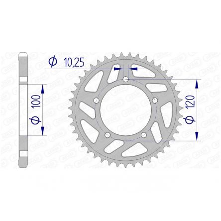 Couronne Afam 525 alu 36802