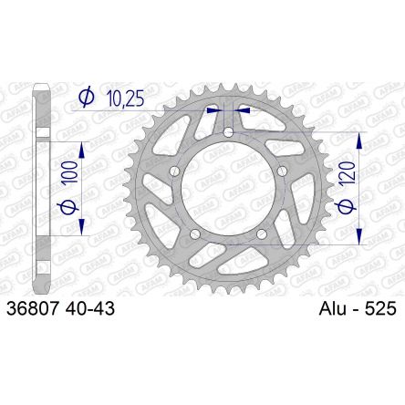 Couronne Afam 525 alu 36807