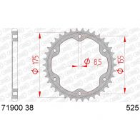 Couronne Afam 525 acier 71900