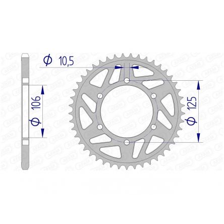 Couronne Afam 520 alu 87606