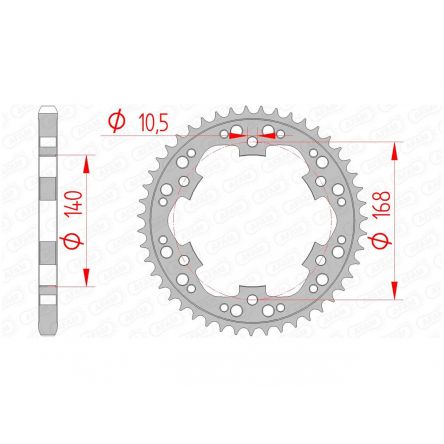 Couronne Afam 525 acier 92635