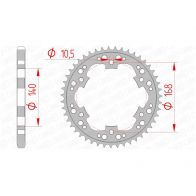 Couronne Afam 525 acier 92635