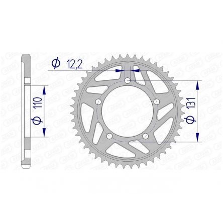 Couronne Afam 525 alu 165800