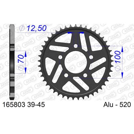 Couronne Afam 520 alu 165803