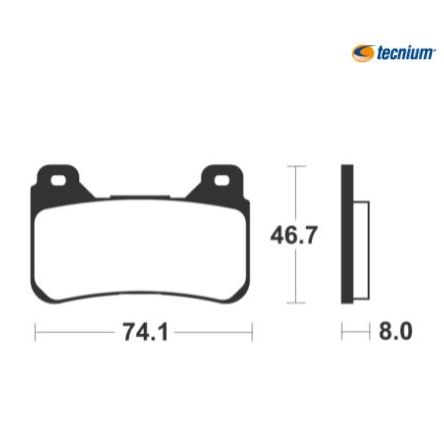 DESTOCKAGE - Plaquettes de freins Tecnium MF309